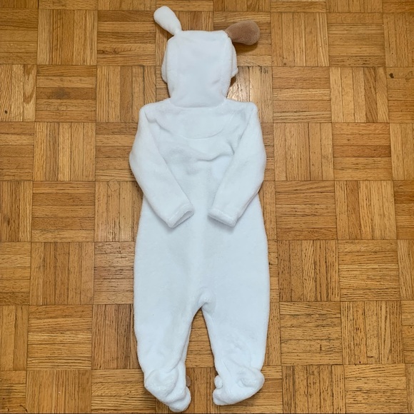 Snugabye Cozy Fleece Puppy One Piece With Hood Size 6M - Picture 3 of 8